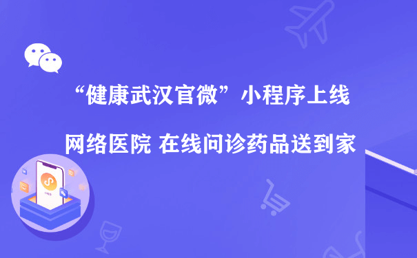 “健康武汉官微”小程序上线网络医院 在线问诊药品送到家[图片]（小程序代运营报价）