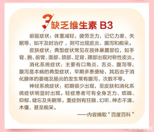 维生素b3的功效与作用