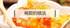 桃胶怎么做（简单实用的桃胶做法）