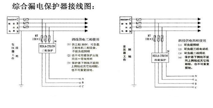 家用漏电保护开关原理-漏电保护开关接线图