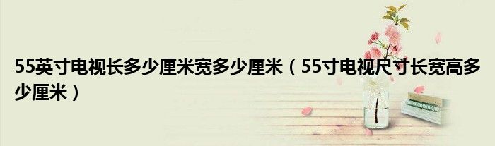 55英寸电视长多少厘米宽多少厘米（55寸电视尺寸长宽高多少厘米）