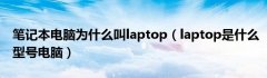 笔记本电脑为什么叫laptop（laptop是什么型号电脑）