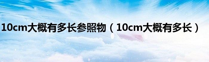 10cm大概有多长参照物（10cm大概有多长）